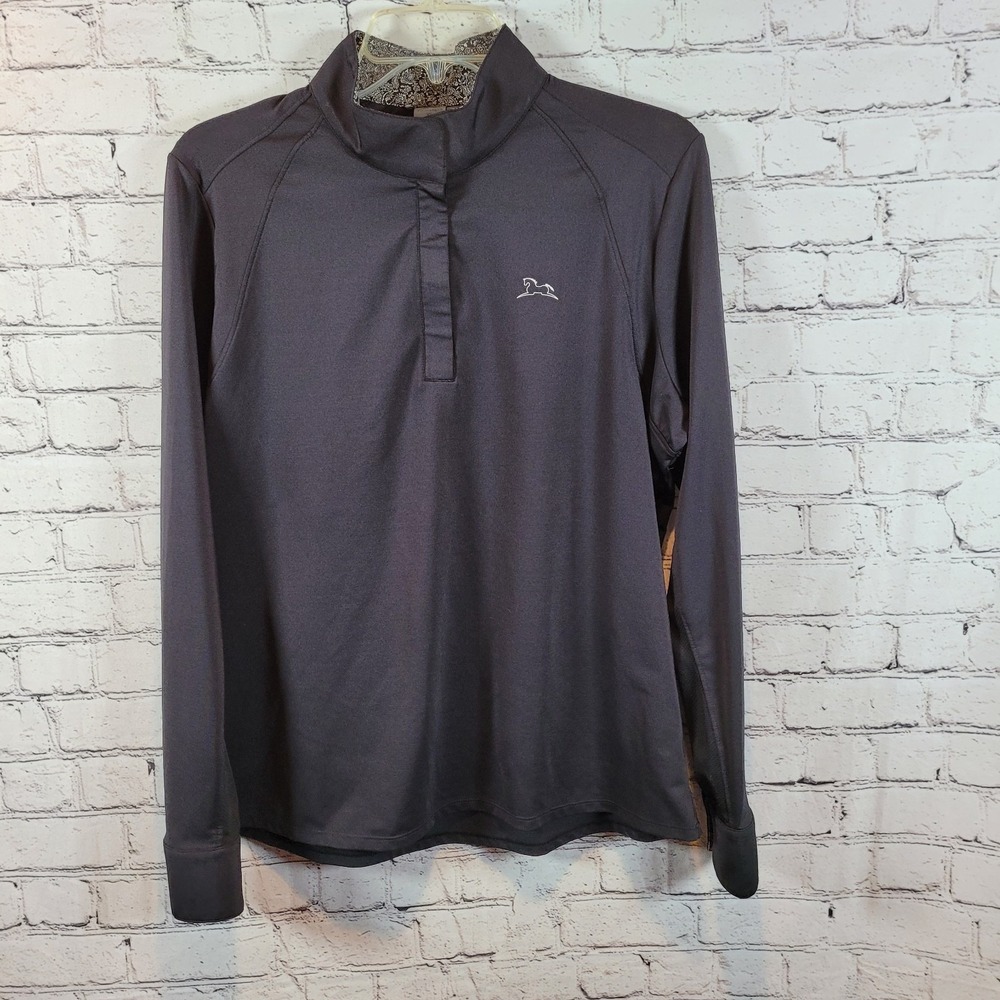 R.J. Classics 37.5 Technology Wmns XL Black 1/4‎ Zip Long Sleeve Athletic Top